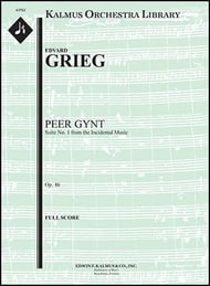 Peer Gynt Suite No. 1 Orchestra sheet music cover